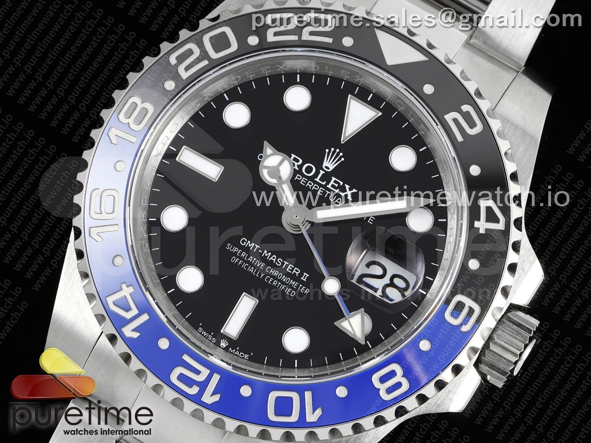 GMT-Master II 126710 BLNR Nero/Blue Ceramic JDF su SS Oyster Bracciale VR3285 V6 - immagine 5