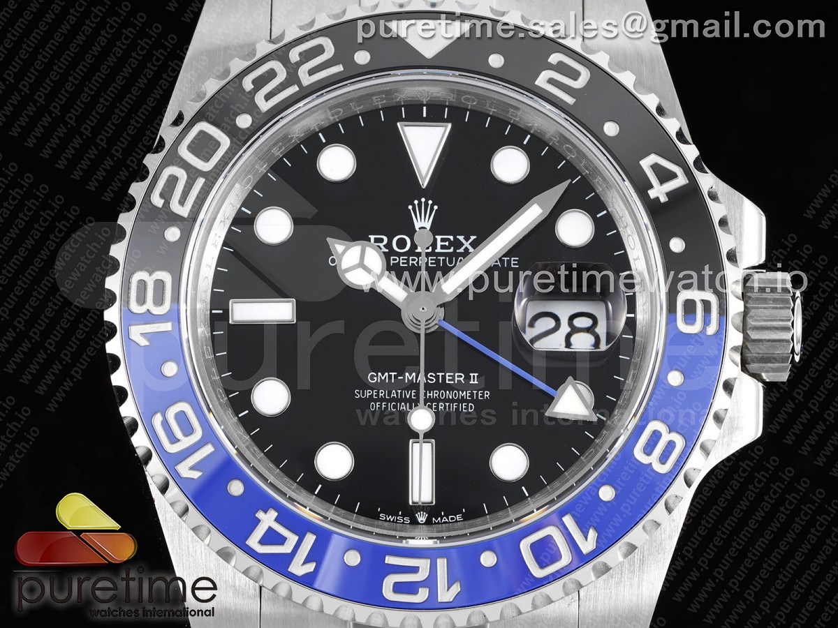 GMT-Master II 126710 BLNR Nero/Blue Ceramic JDF su SS Oyster Bracciale VR3285 V6 - immagine 2