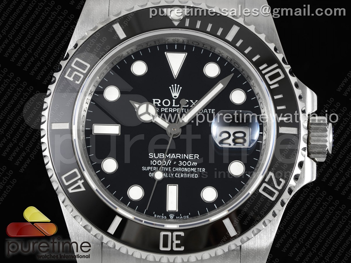 Submariner 41mm 126610 LN Ceramica nera 904L acciaio Joker VR3235 - immagine 2