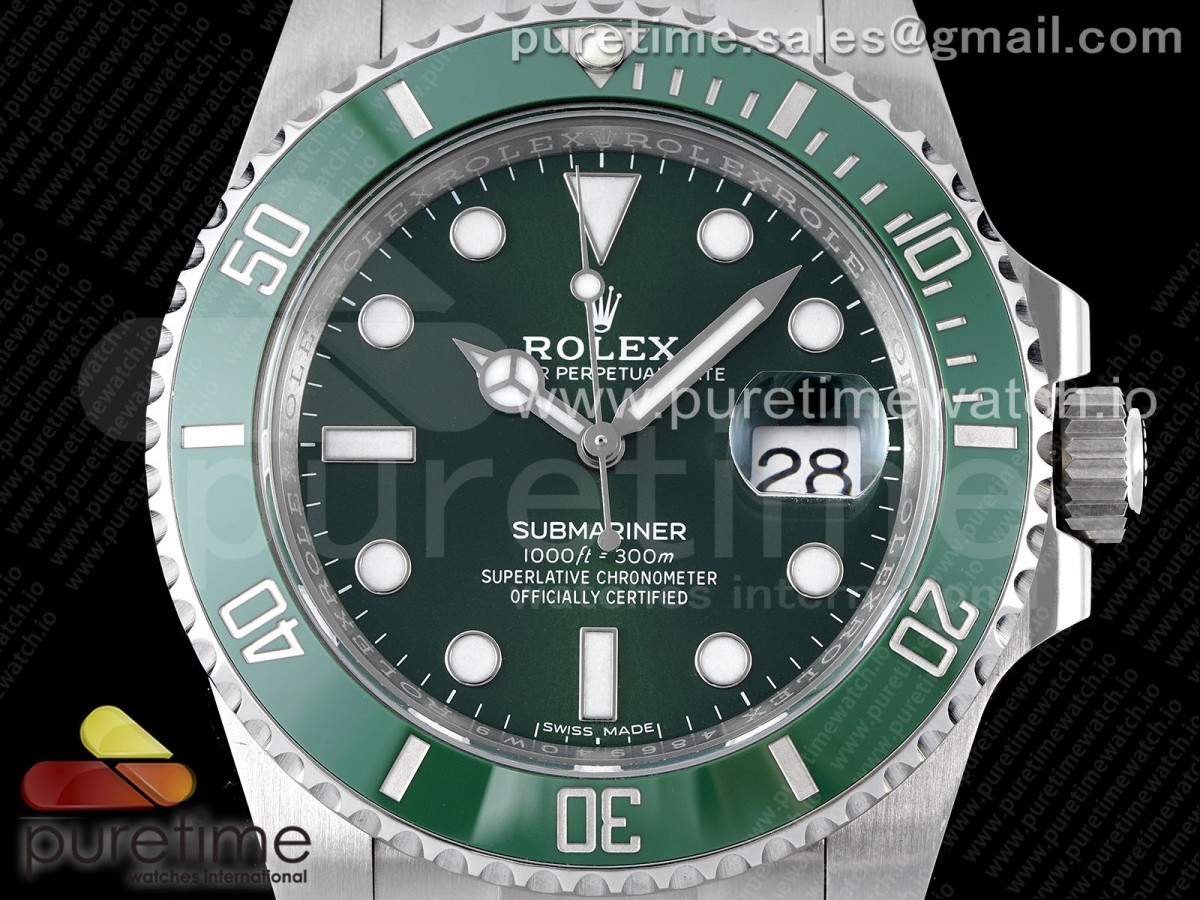Submariner 40mm 116610 LV Green Ceramic 904L Steel AR+F VR3135 - Image 2