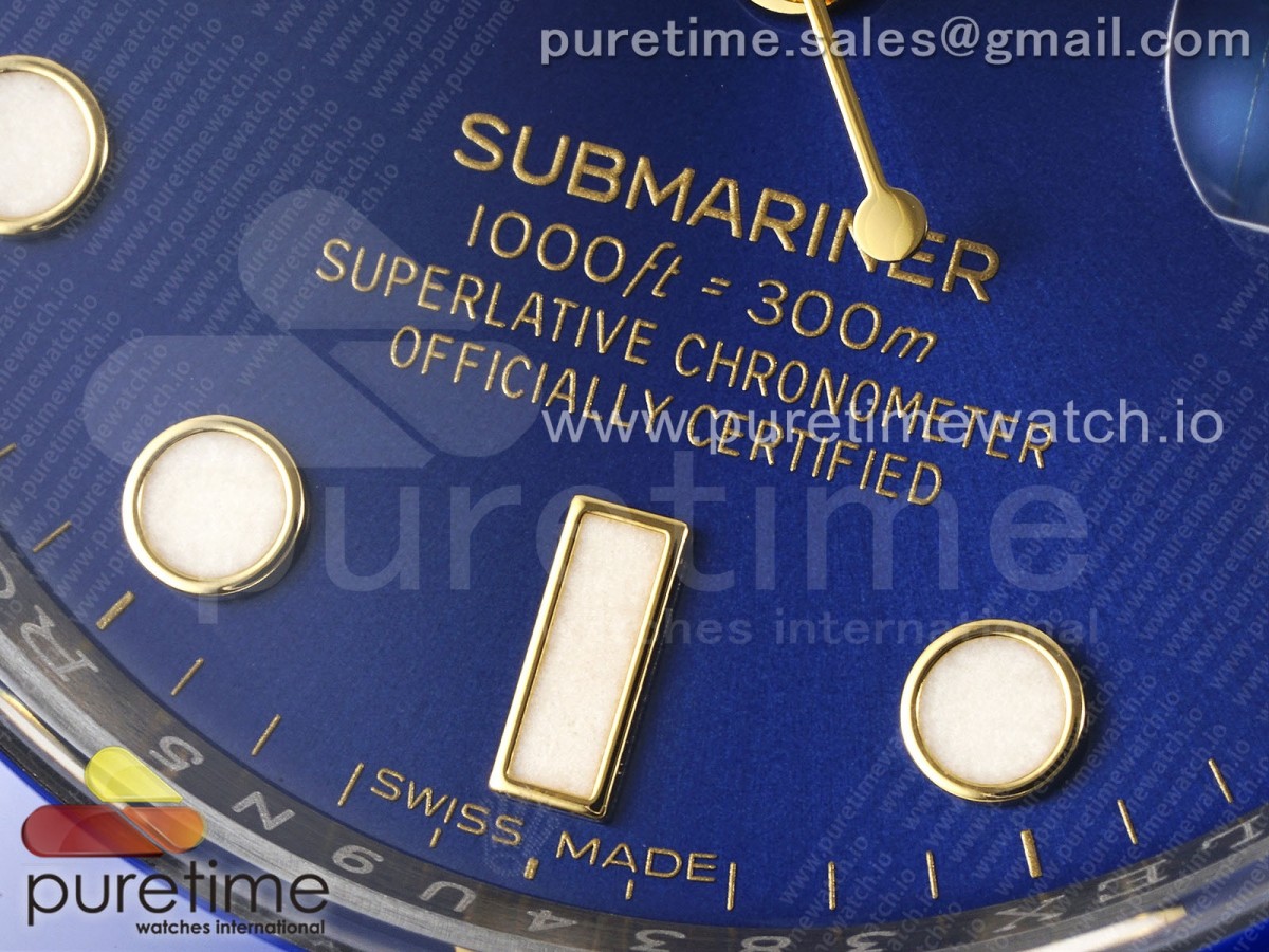 Submariner 116613 LB Azul de cerámica AR+F 904L SS Caja y pulsera VR3135 - Imagen 4