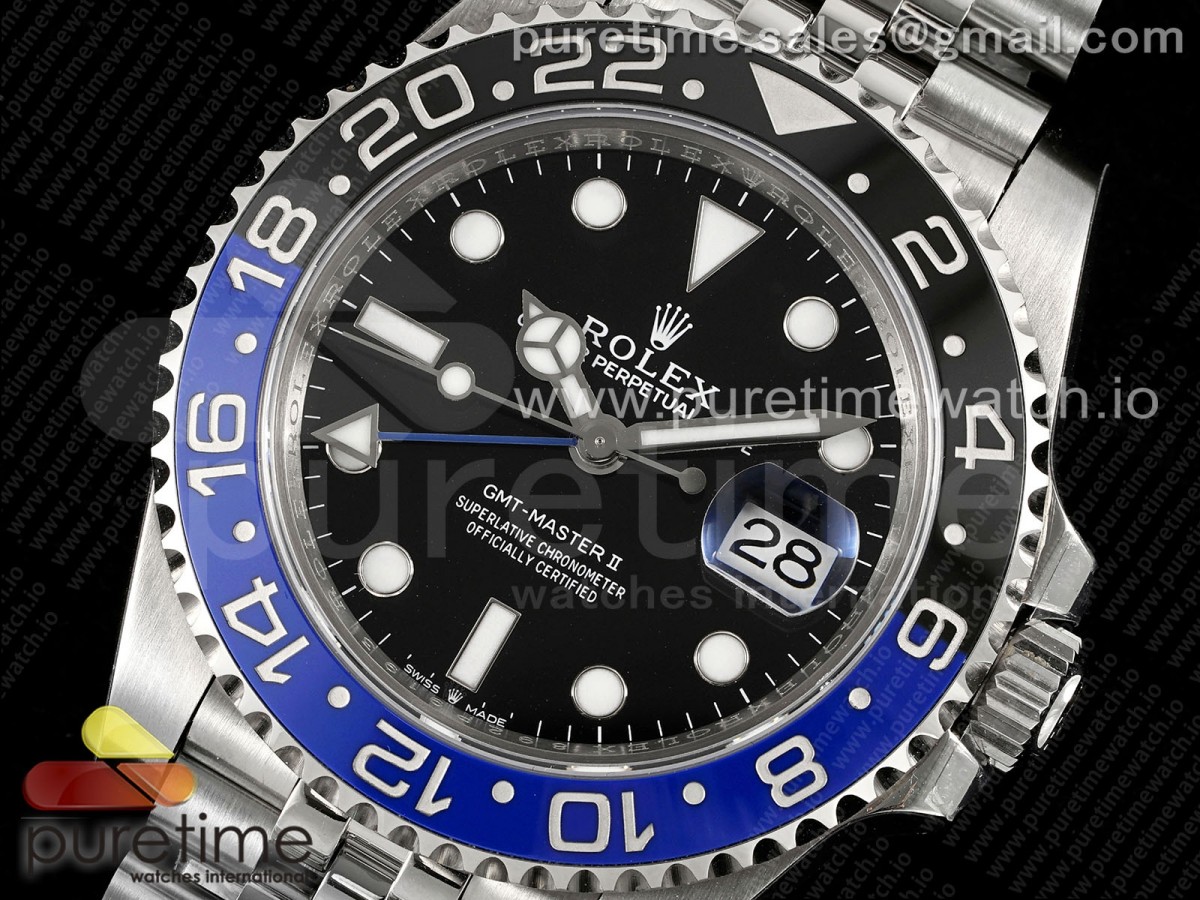 GMT-Master II Batman 126710 BLNR Blue/Black Ceramic 904L ARF 1:1 Best Edition on Jubilee Bracelet SH3285 CHS
