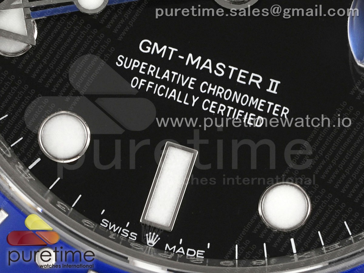GMT-Master II Batman 126710 BLNR Blue/Black Ceramic 904L ARF 1:1 Best Edition on Jubilee Bracelet SH3285 CHS - Image 6