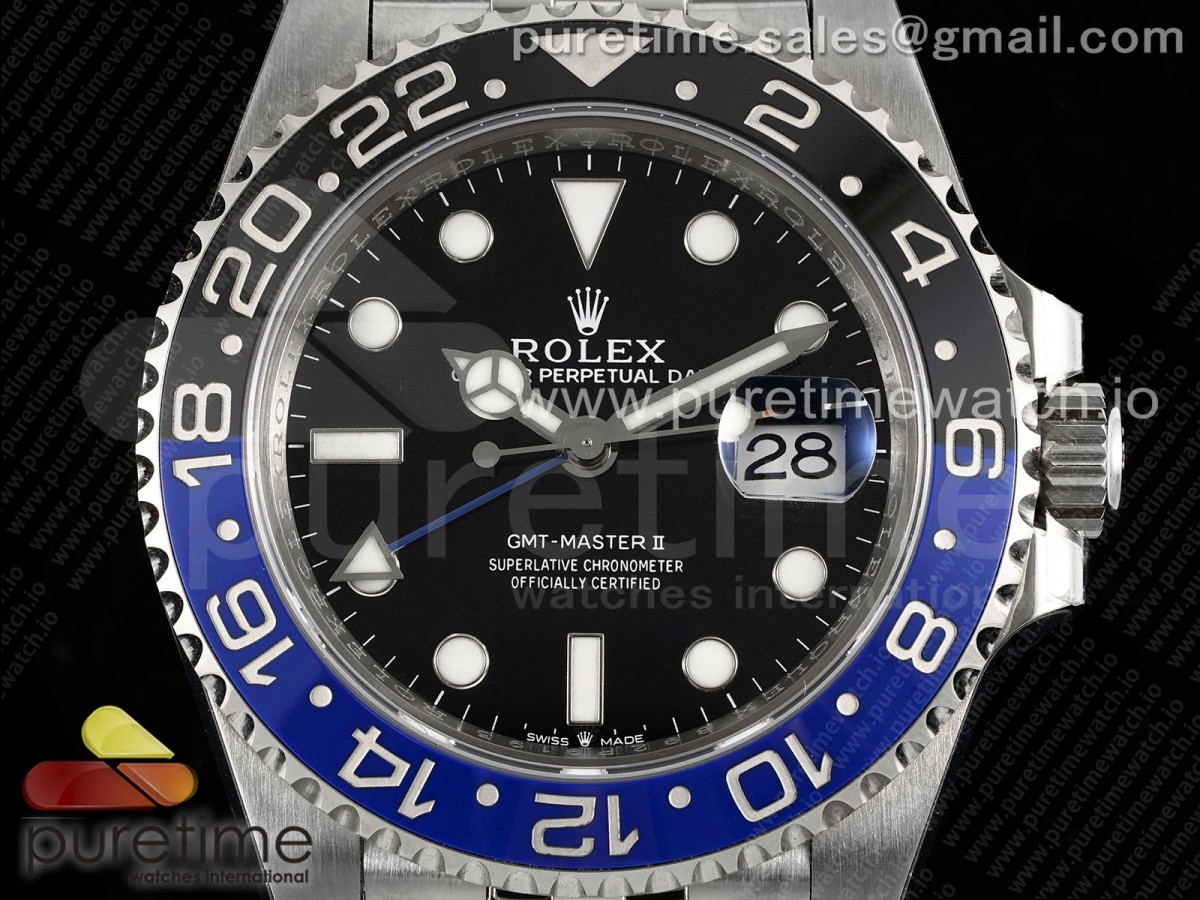 GMT-Master II Batman 126710 BLNR Blue/Black Ceramic 904L ARF 1:1 Best Edition on Jubilee Bracelet SH3285 CHS - Image 2