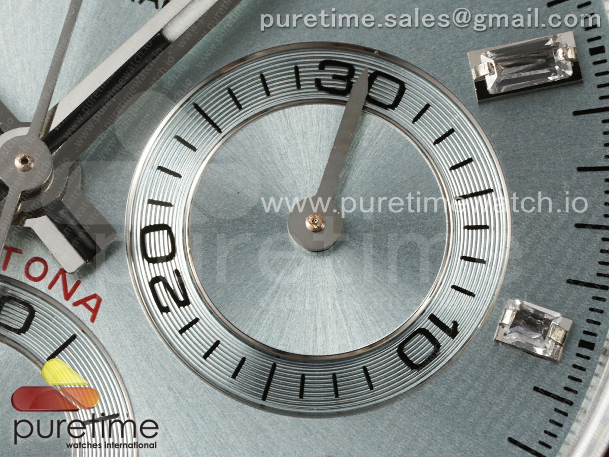 Daytona 116506 Brown Ceramic KING 1:1 Best Edition Ice Blue Crystal Dial on SS Bracelet SH4130 - Image 2