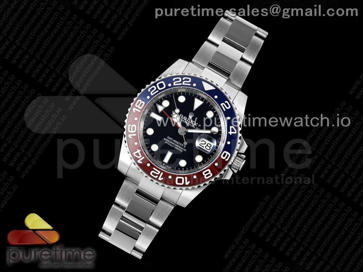 GMT Master II 126710 BLRO 904L SS Noob Best Edition Black Dial on Oyster Bracelet A3285 - Image 5
