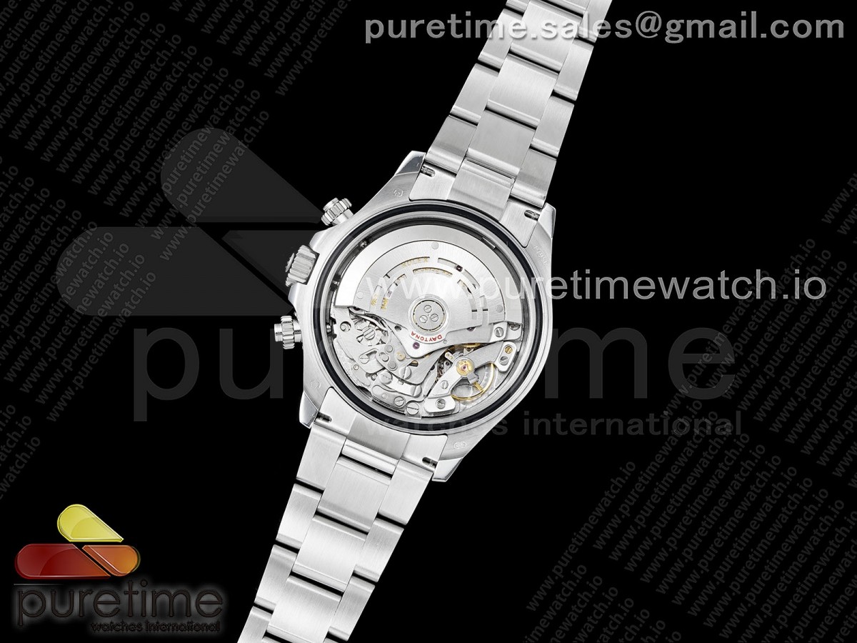 Daytona 116506 QF 1:1 Best Edition Ice Blue Dial Crystal Markers on SS Bracelet SH4130 V3 (Gain Weight) - Image 6