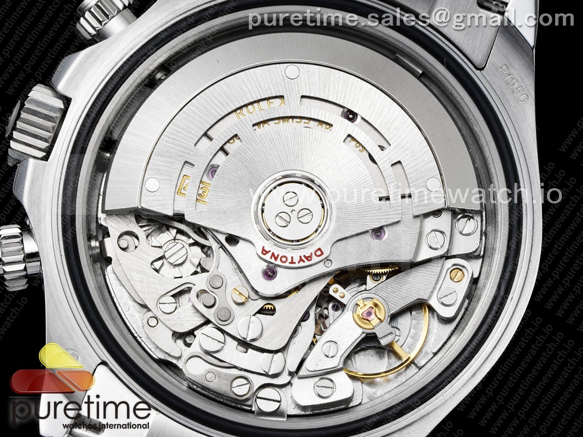 Daytona 116506 QF 1:1 Best Edition Ice Blue Dial Crystal Markers on SS Bracelet SH4130 V3 (Gain Weight) - Image 4
