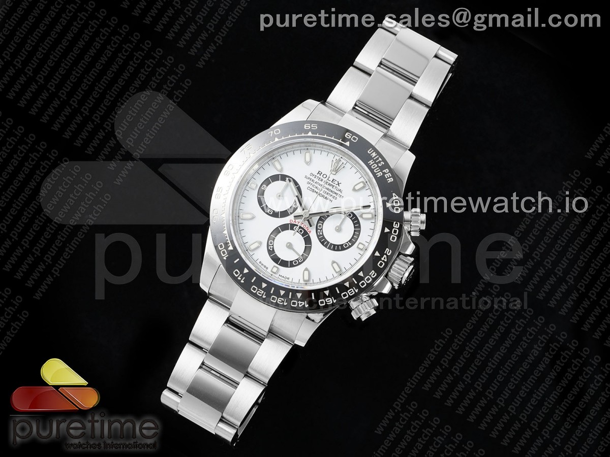 Daytona 116500 Clean Factory 1:1 Best Edition 904L SS Case and Bracelet White Dial SH4130 - Image 19
