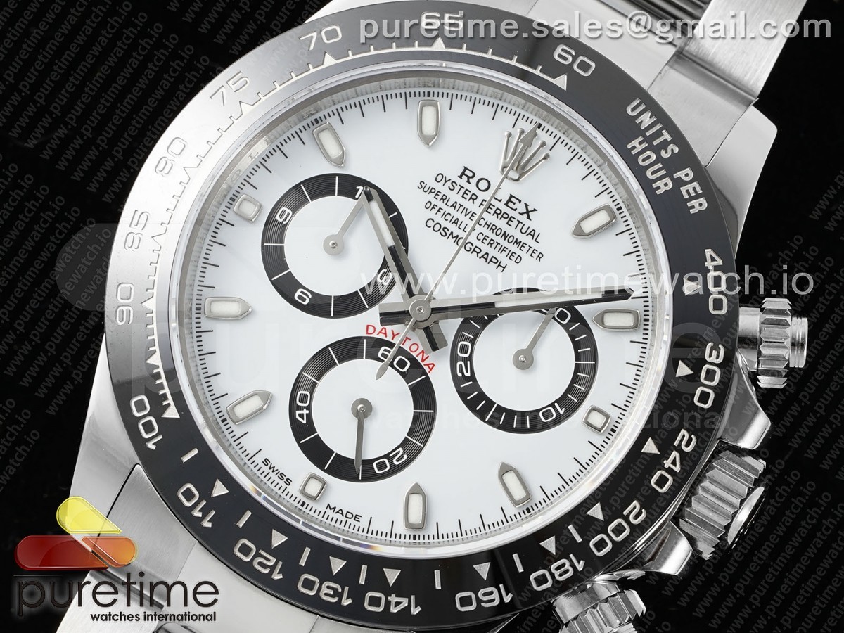 Daytona 116500 Clean Factory 1:1 Best Edition 904L SS Case and Bracelet White Dial SH4130 - Image 17