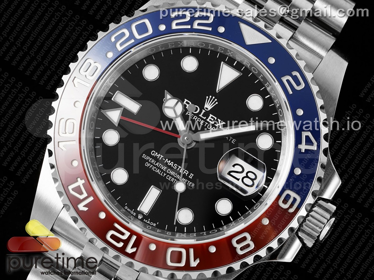 GMT-Master II Pepsi 126710 BLRO 904L Steel VSF 1:1 Best Edition VR3285 (Correct Hand Stack)