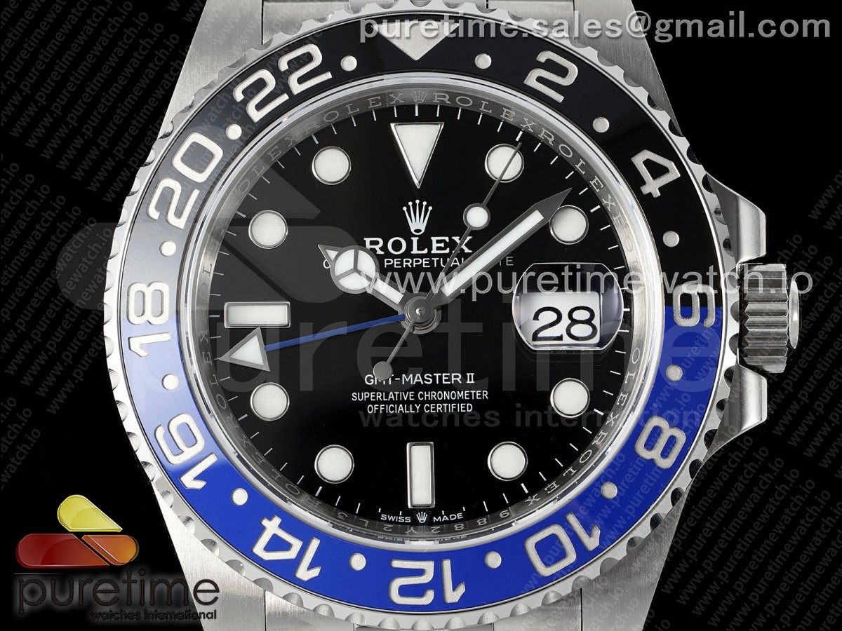 GMT-Master II Batman 126710 BLNR 904L Acero VSF VR3285 (apilado de mano correcto) - Imagen 2