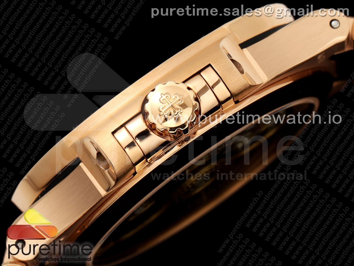 Nautilus 7118 Ladies RG Orange Diamonds PPF 1:1 Best Edition RG Dial on RG Bracelet 324CS - Image 15