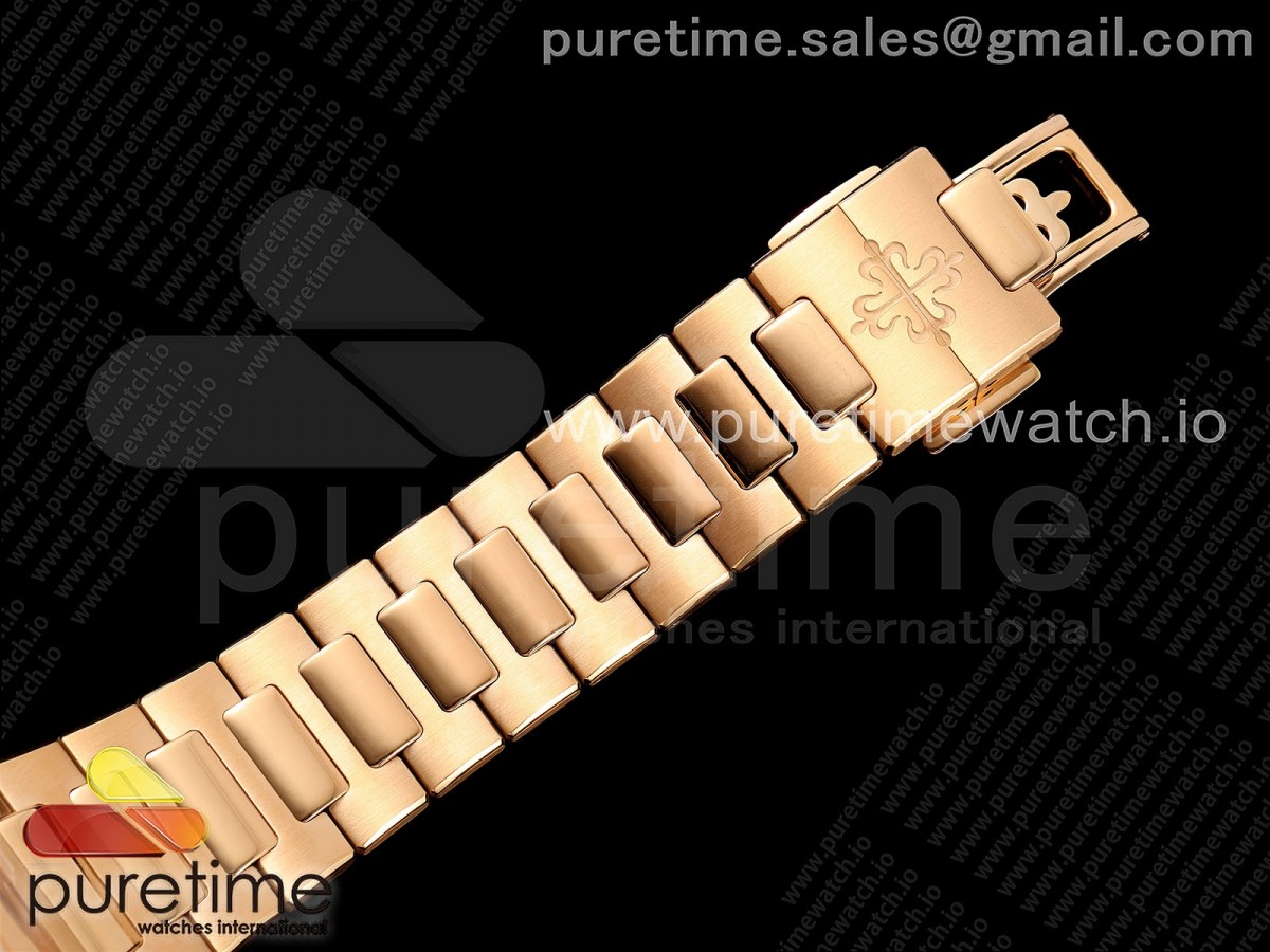 Nautilus 7118 Ladies RG Orange Diamonds PPF 1:1 Best Edition RG Dial on RG Bracelet 324CS - Image 22