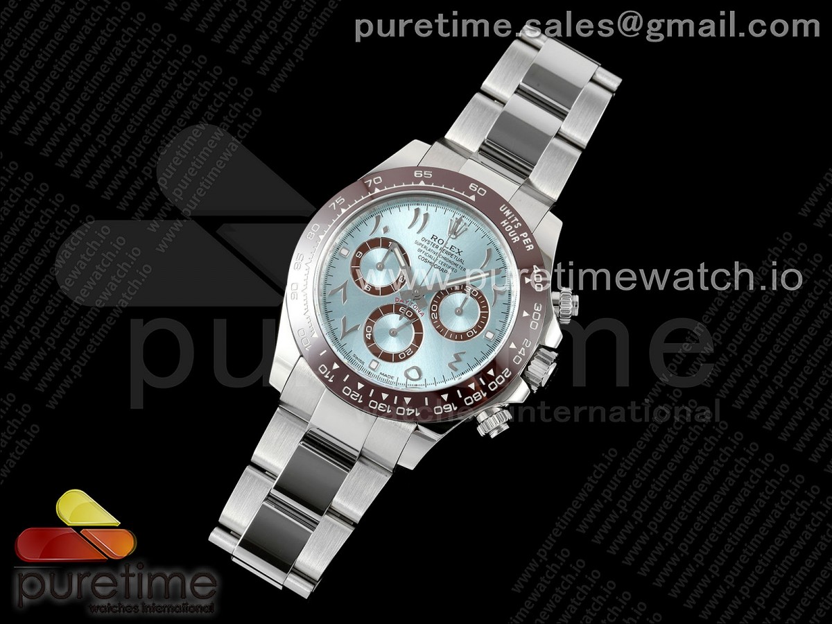 Daytona 116506 Clean 1:1 Best Edition Ice Blue Dial Arabic Markers on SS Bracelet SA4130 V2 - Image 20