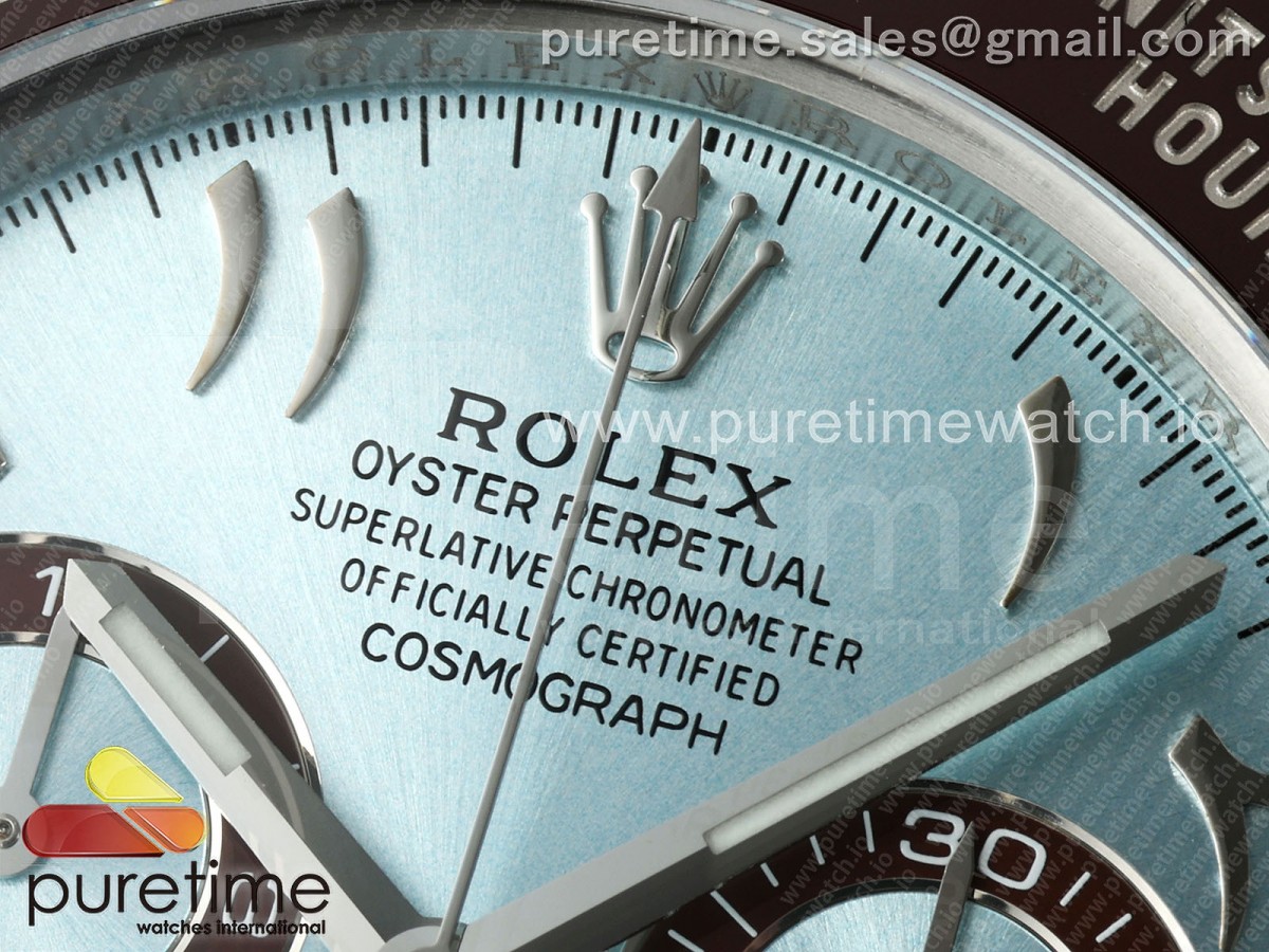 Daytona 116506 Clean 1:1 Best Edition Ice Blue Dial Arabic Markers on SS Bracelet SA4130 V2 - Image 17