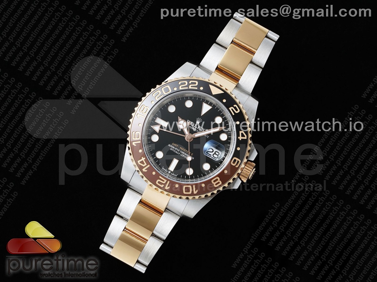 GMT Master II 126715 CHNR 904L SS APSF 1:1 Best Edition on Oyster Bracelet VR3285 CHS - Image 2