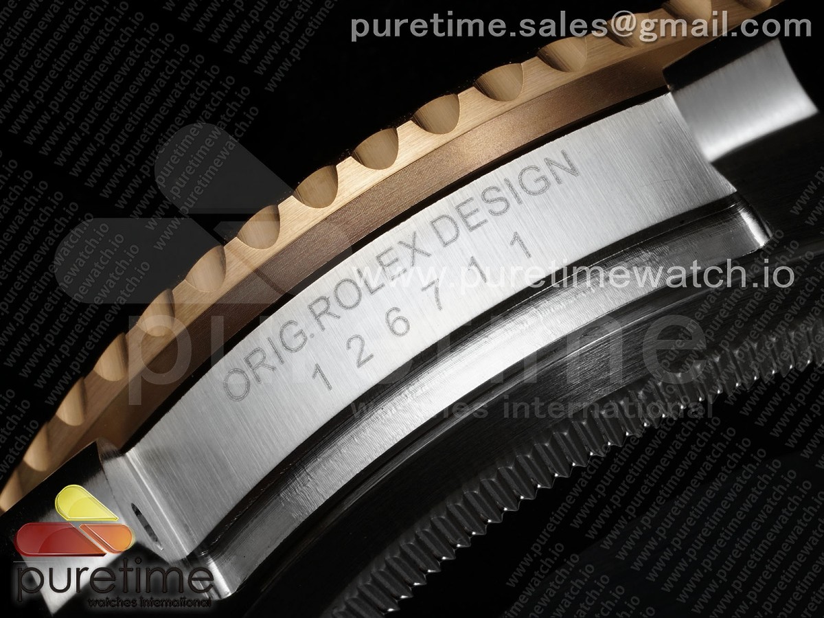 GMT Master II 126715 CHNR 904L SS APSF 1:1 Best Edition on Oyster Bracelet VR3285 CHS - Image 11