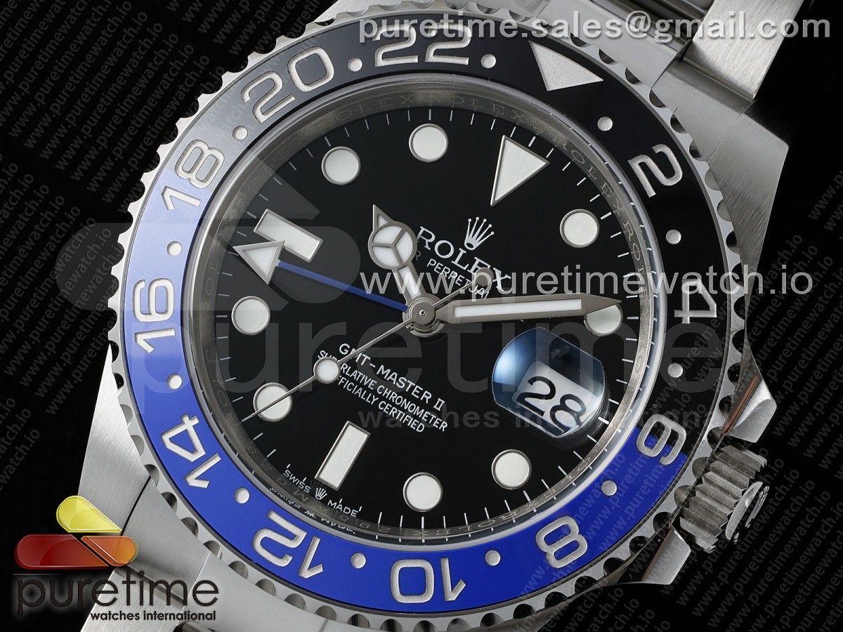 GMT Master II 126710 BLNR 904L SS APSF 1:1 Best Edition on Oyster Bracelet VR3285 CHS
