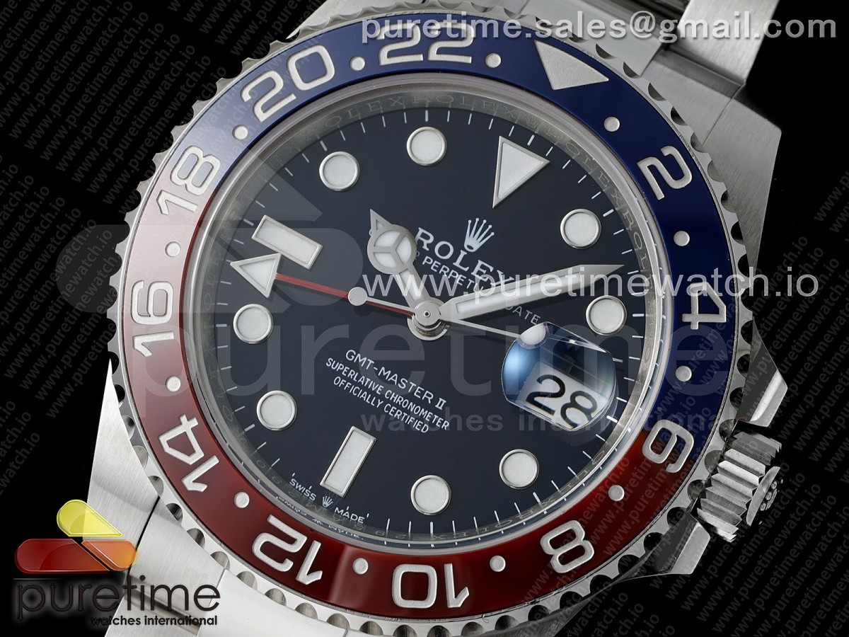 GMT Master II 126719 BLRO 904L SS APSF 1:1 Best Edition Blue Dial on Oyster Bracelet VR3285 CHS - Image 4