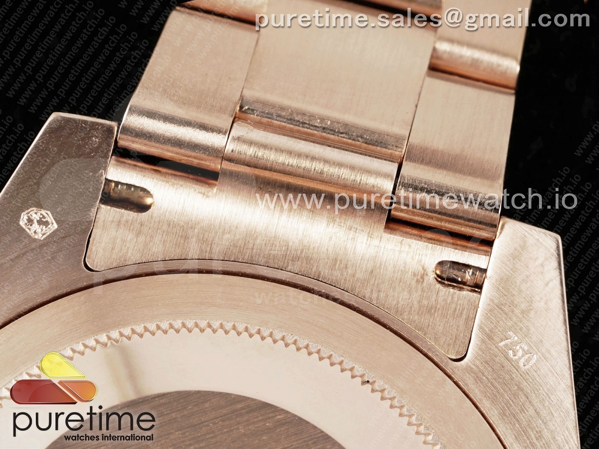 GMT Master II Rootbeer 126715 CHNR Black/Brown Ceramic VSF Best Edition Wrapped RG Gold Case and Bracelet VR3186 CHS - Image 15