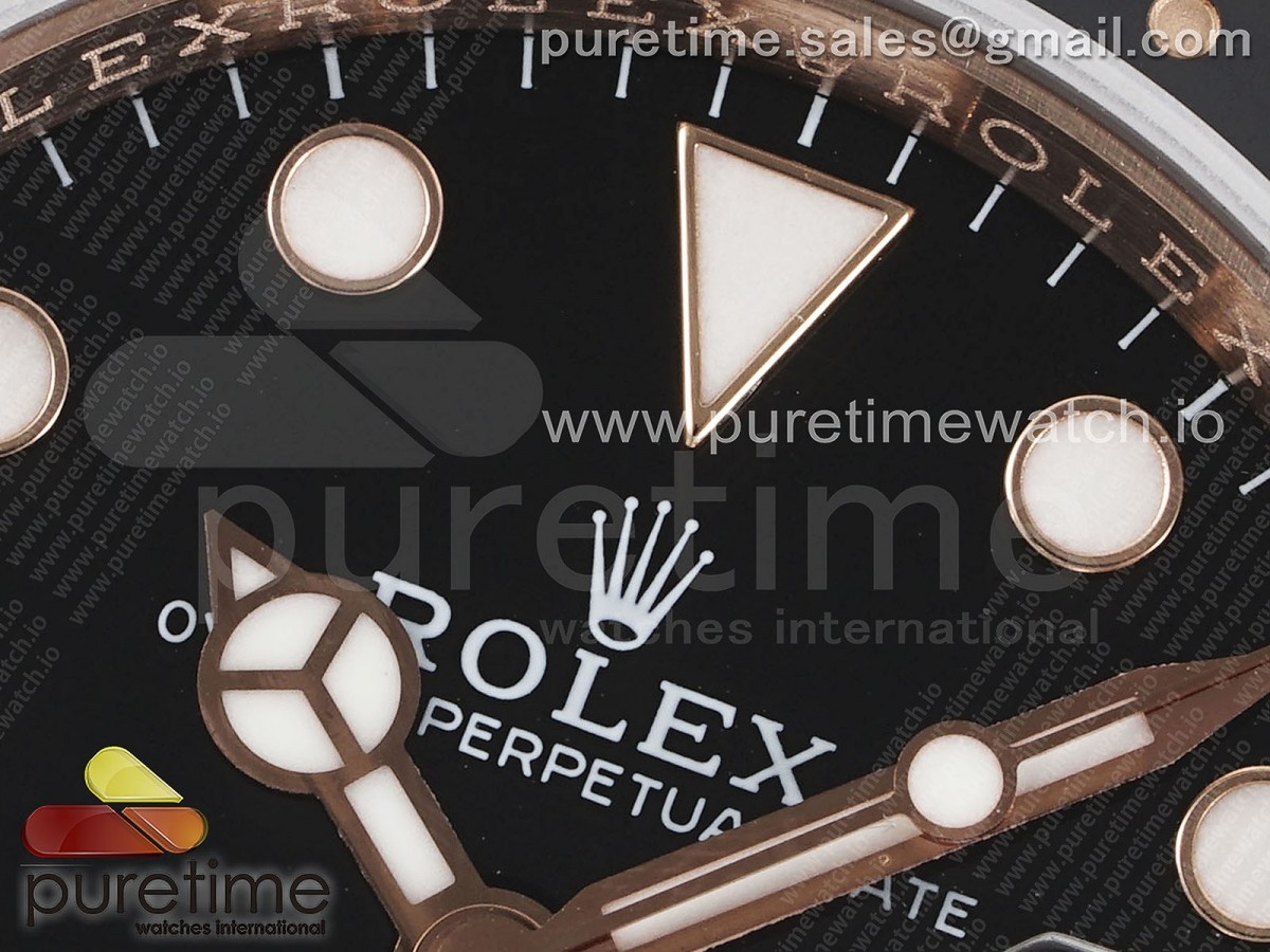 GMT Master II Rootbeer 126715 CHNR Black/Brown Ceramic VSF Best Edition Wrapped RG Gold Case and Bracelet VR3186 CHS - Image 7