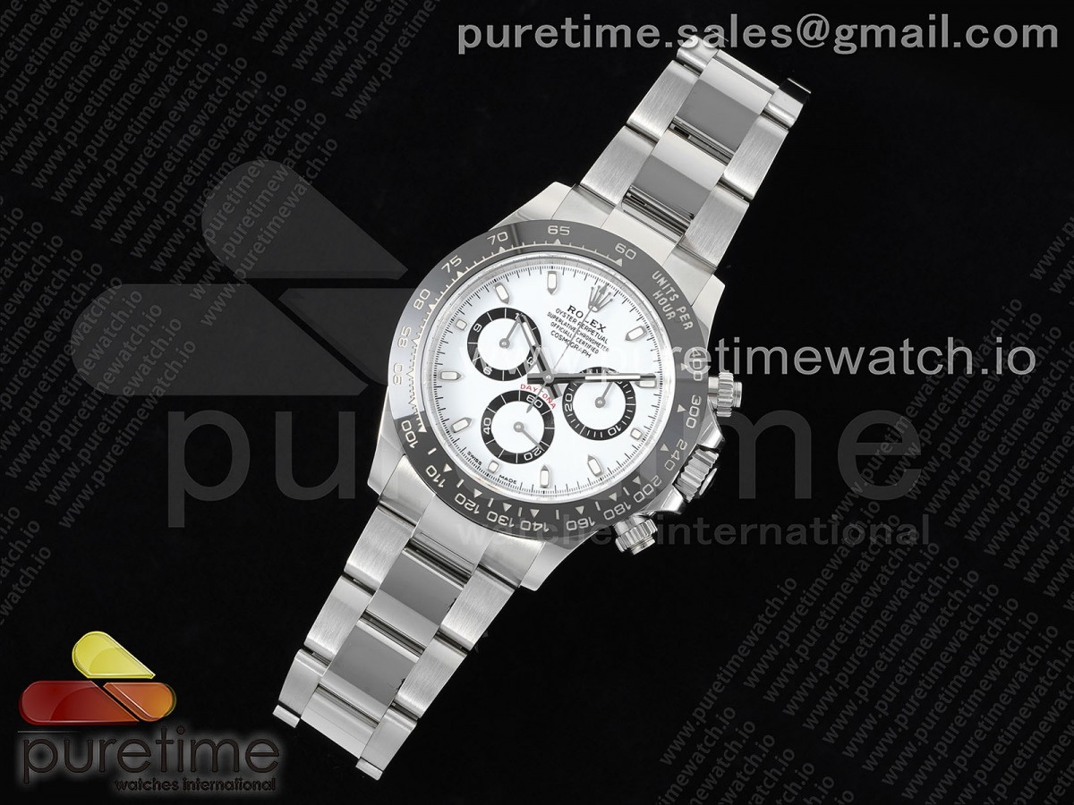 Daytona 116500 VSF 1:1 Best Edition 904L SS Case and Bracelet White Dial SA4130