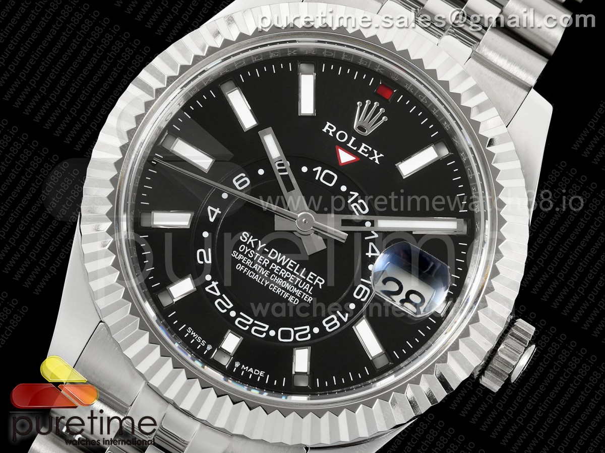 Skydweller SS ZF 1:1 Best Edition Black Dial on SS Jubilee Bracelet A9002 V2 - Image 2