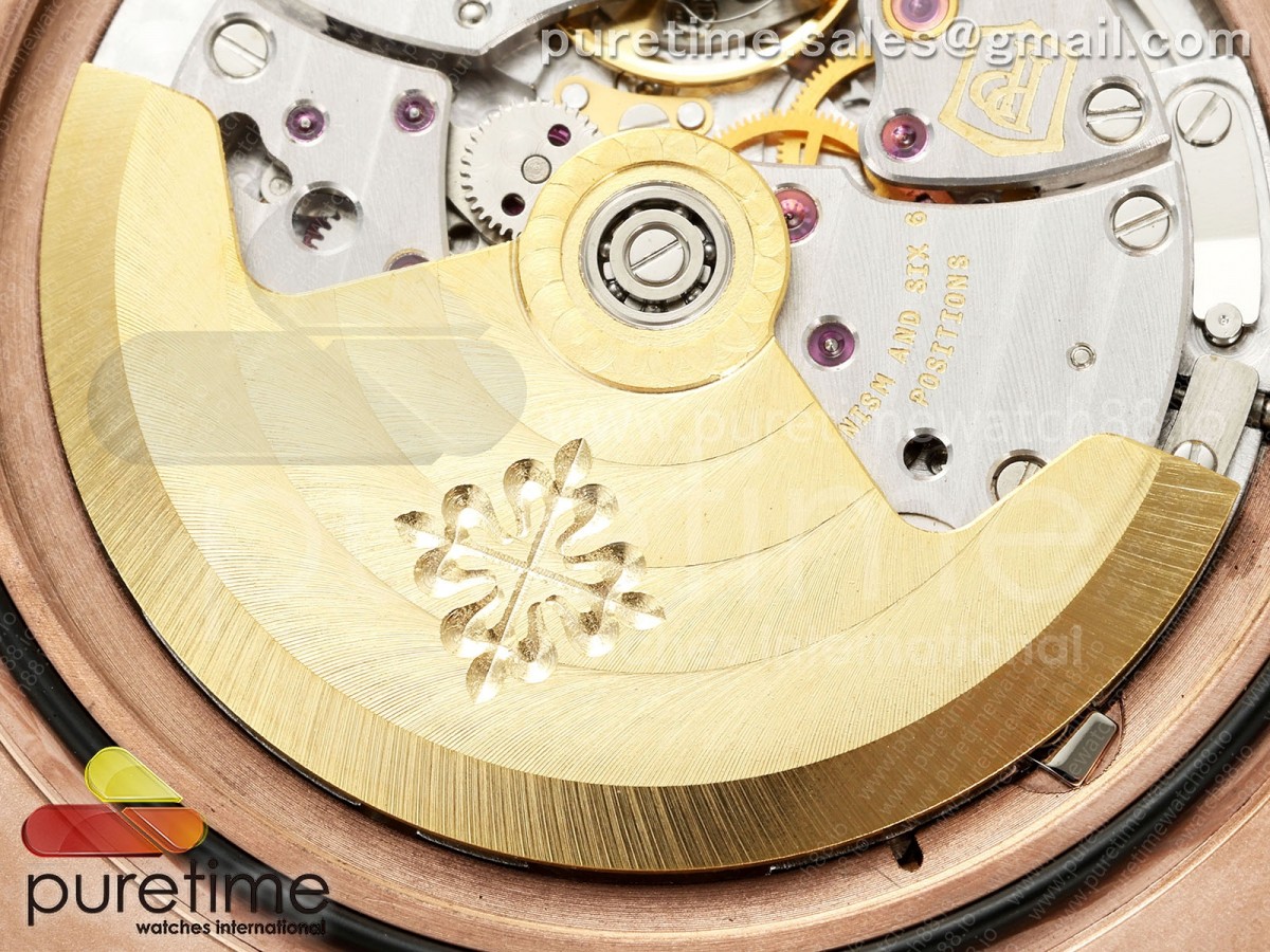 Nautilus 5711 RG DDF Weißes Zifferblatt auf braunem Lederarmband DD324 (gewichtet) – Bild 19