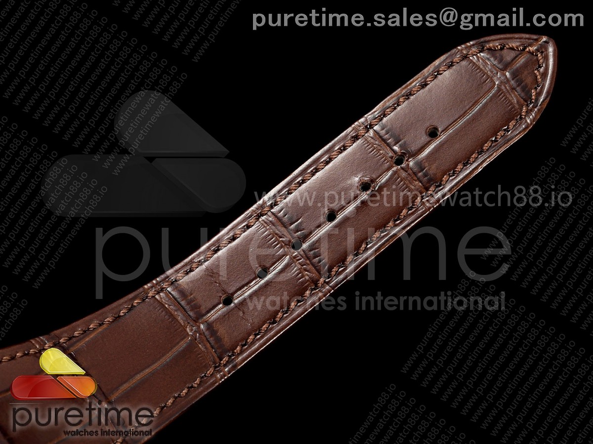 Nautilus 5711 RG DDF Weißes Zifferblatt auf braunem Lederarmband DD324 (gewichtet) – Bild 10