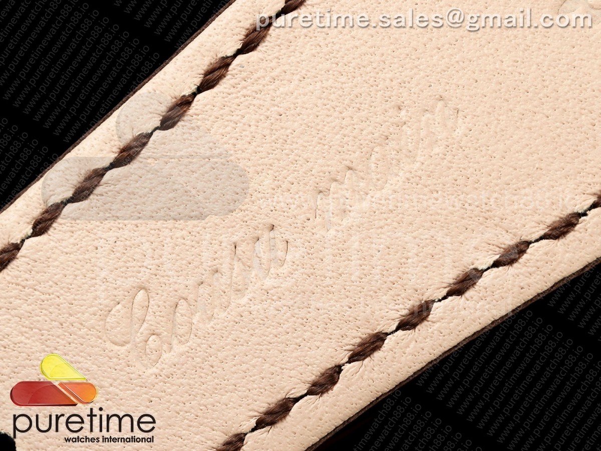 Nautilus 5711 RG DDF Weißes Zifferblatt auf braunem Lederarmband DD324 (gewichtet) – Bild 12