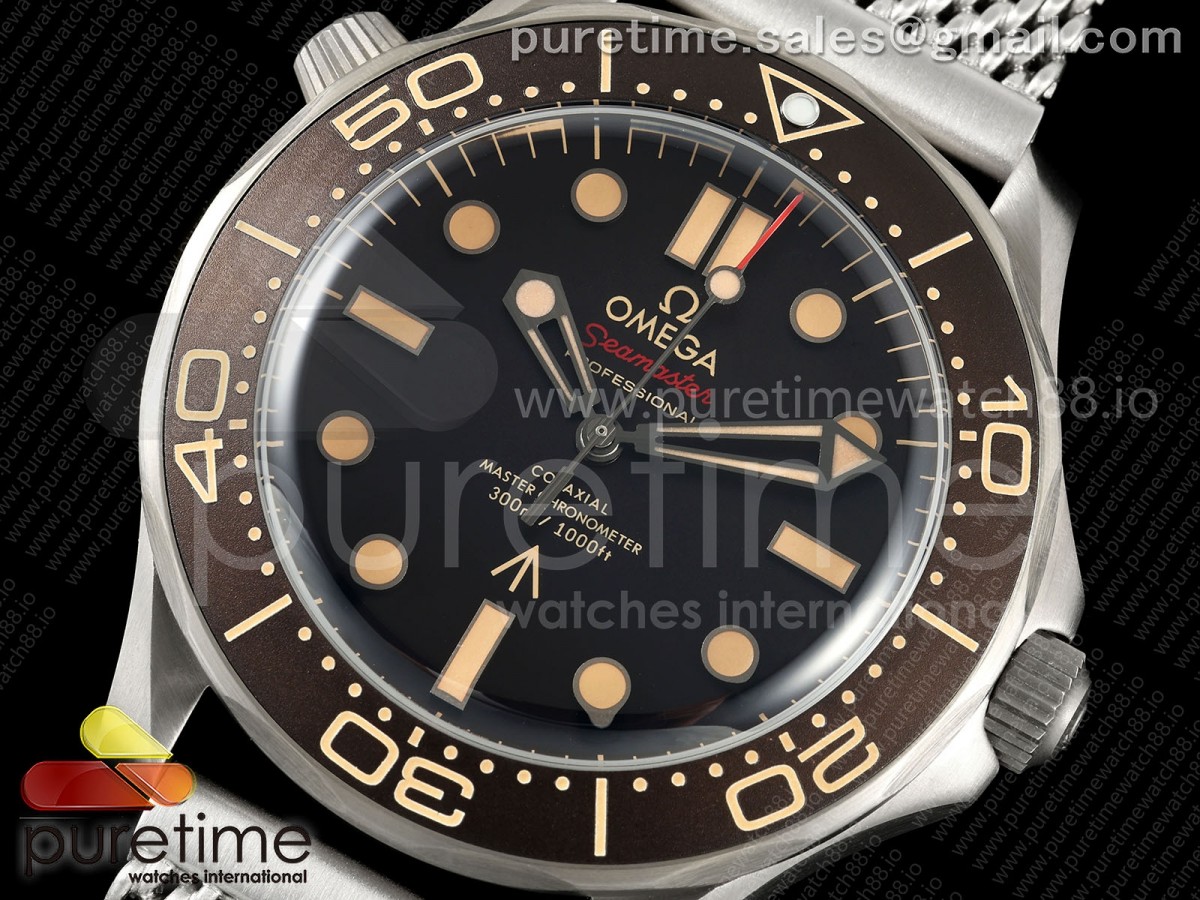 Seamaster 300 "No Time to Die" Limited Edition S+F on Mesh Armband A8806 – Bild 2