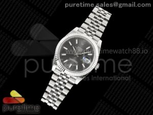DateJust 41 126334 SEEK 1:1 Best Edition 904L Steel Gray Stick Dial on Jubilee Bracelet VR3235