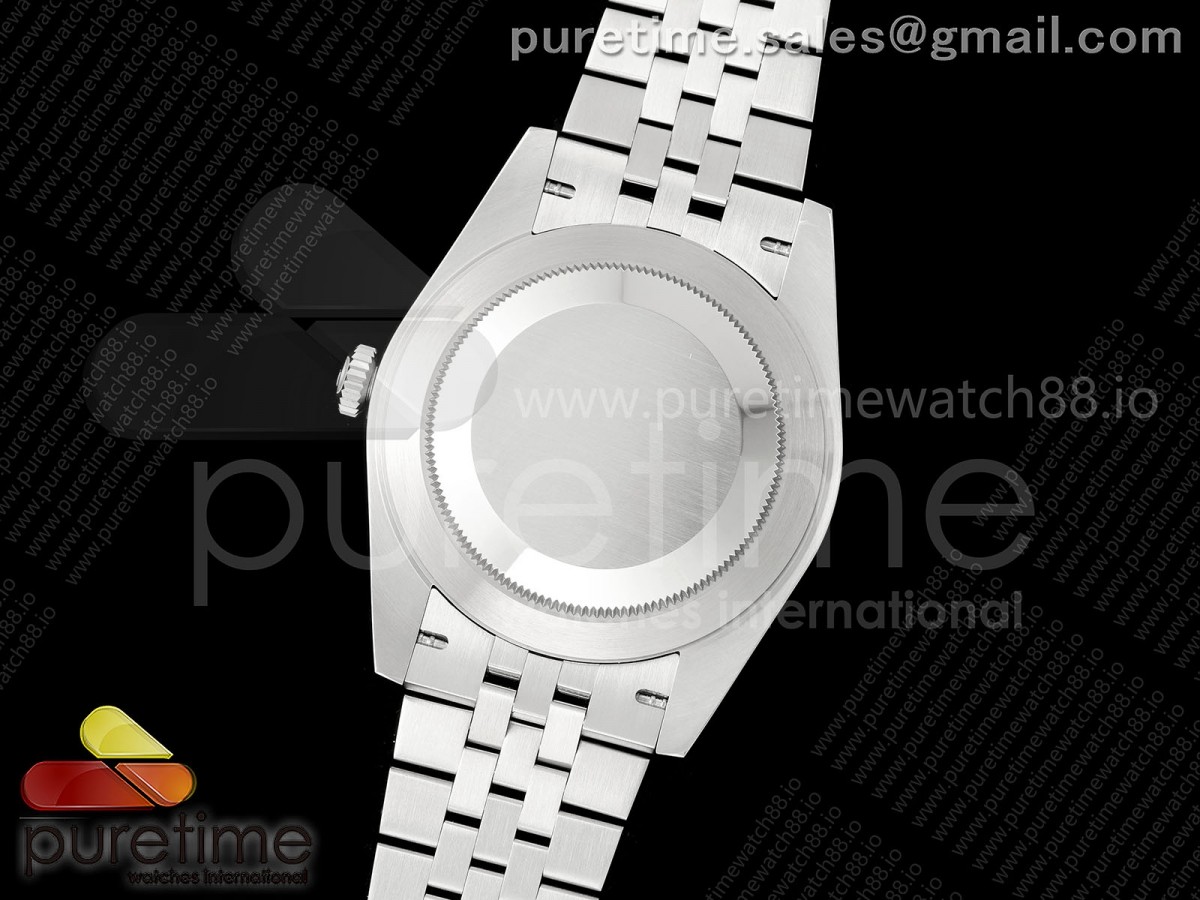 DateJust 41 126334 SEEK 904L Quadrante Acciaio Grigio Stick sul braccialetto Jubilee VR3235 - immagine 11