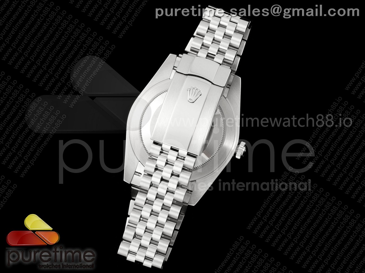 DateJust 41 126334 SEEK 904L Cadran en acier gris diamants sur Bracelet jubilé VR3235 – Image 7