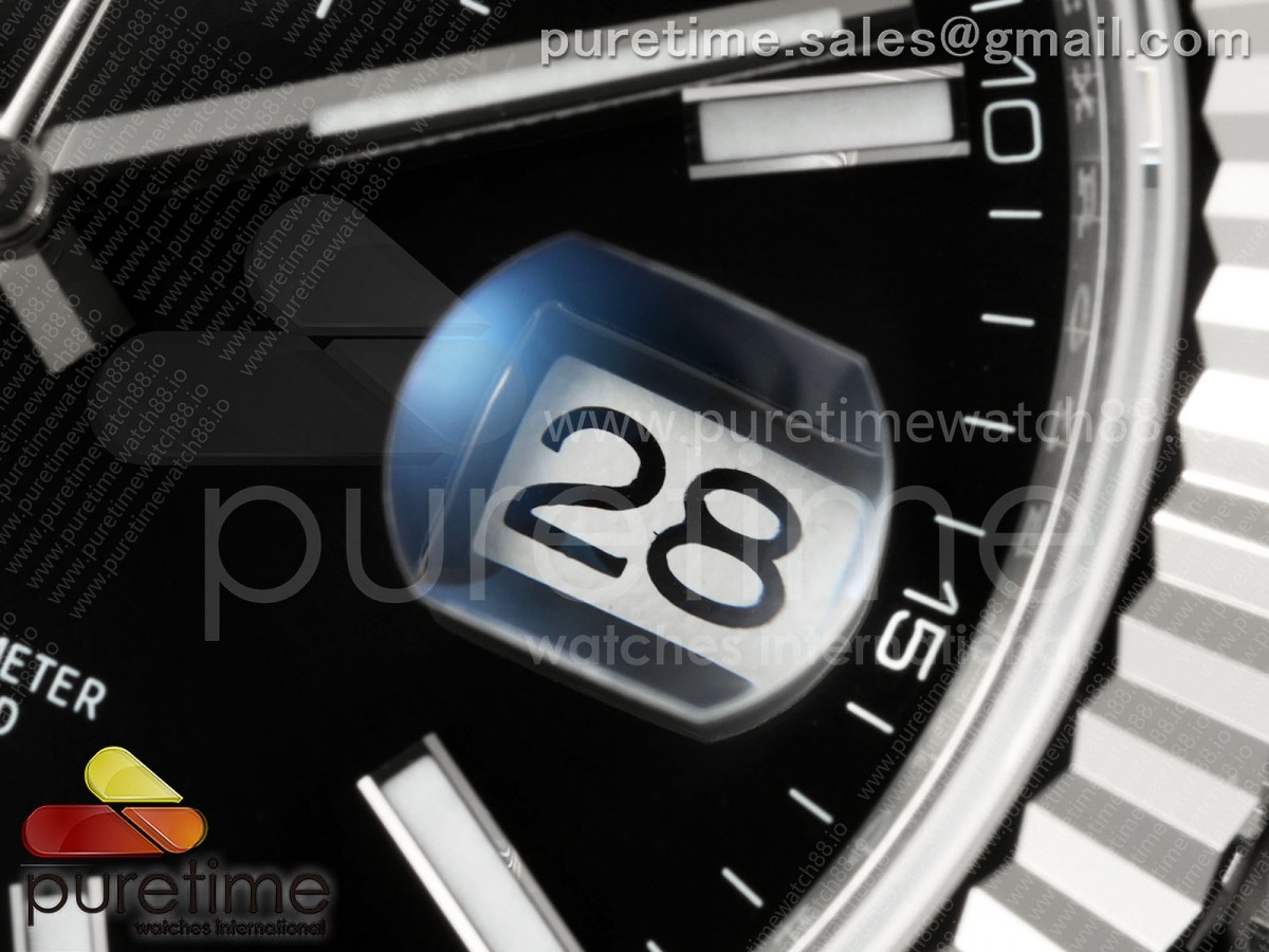 DateJust 41 126334 SEEK 1:1 Best Edition 904L Steel Black Stick Dial on Jubilee Bracelet VR3235 - Image 3