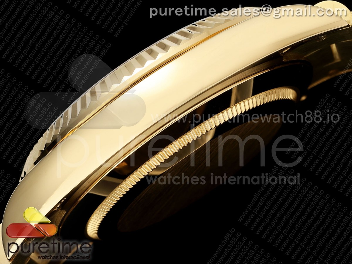 Day Date 40 YG CBDF Esfera romana verde de Ombre en la pulsera Presidente VR3255 (210g) - Imagen 10