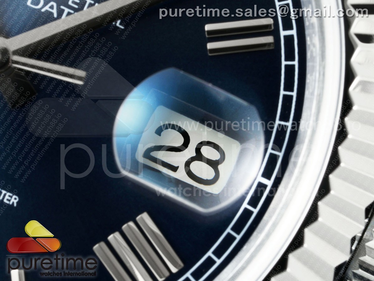 Day Date 40 SS CBDF 1:1 Best Edition Blue Roman Dial on President Bracelet VR3255 (210g) - Image 4