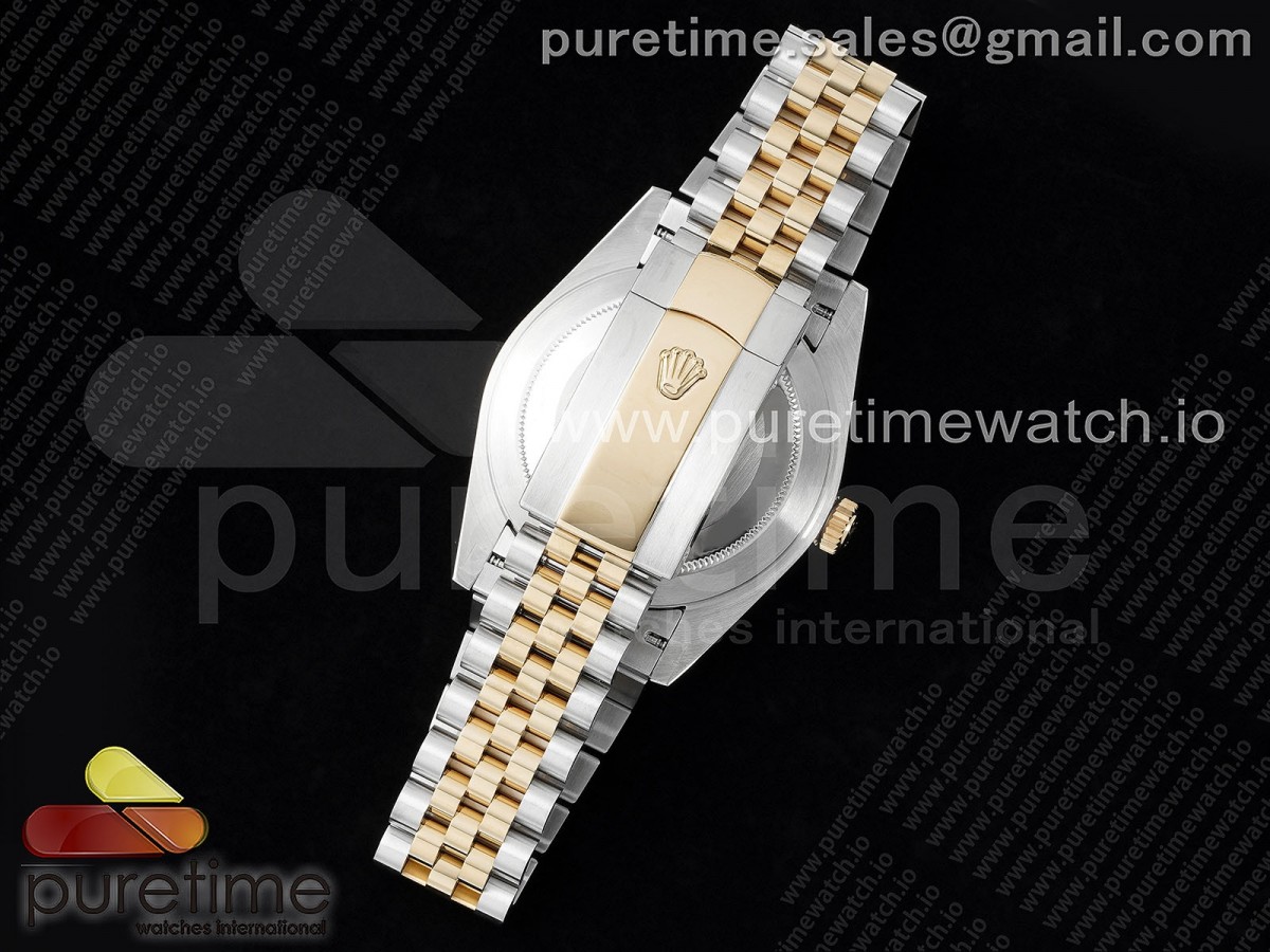 DateJust 36 SS/YG 126333 JDF Oro avvolto 904L Quadrante bianco Quadrante Roman Marcatori sul braccialetto del giubileo V2 - immagine 11