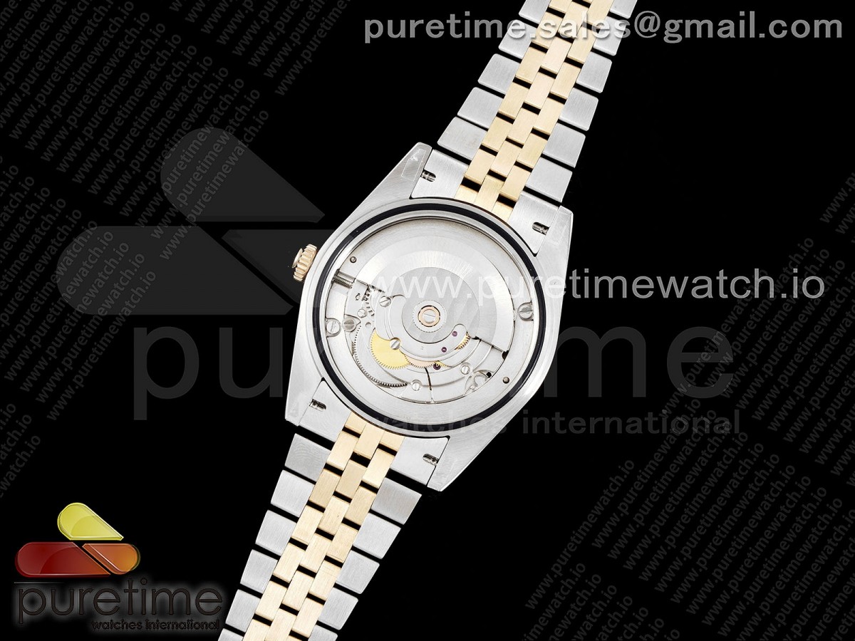 DateJust 36 SS/YG 126333 JDF Oro avvolto 904L Quadrante bianco Quadrante Roman Marcatori sul braccialetto del giubileo V2 - immagine 15