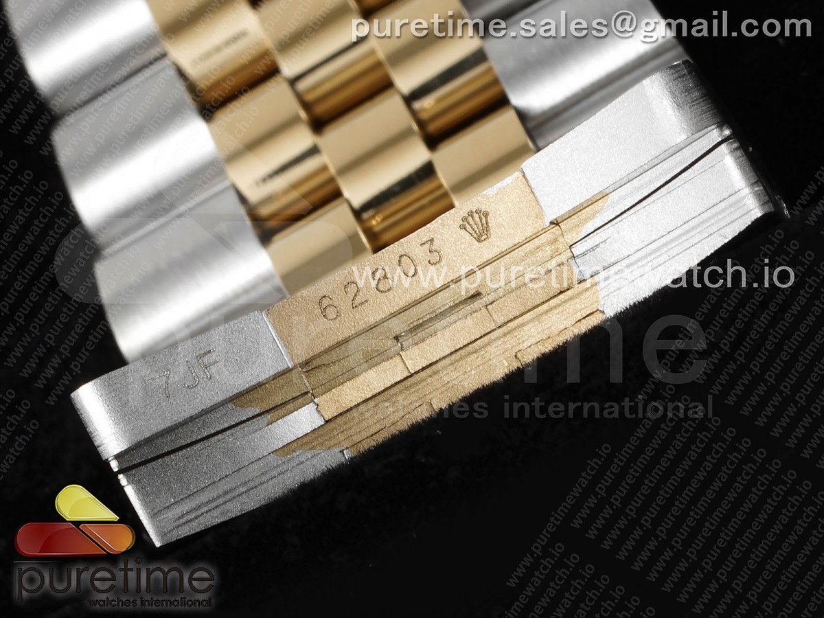 DateJust 36 SS/YG 126333 JDF Oro avvolto 904L Quadrante bianco Quadrante Roman Marcatori sul braccialetto del giubileo V2 - immagine 23