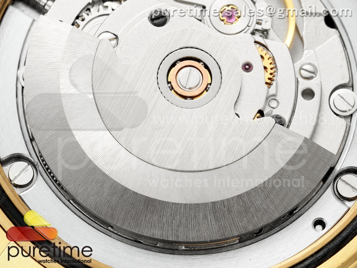 DayDate 36MM YG QF 1:1 Best Edition Black Stick Dial on President Bracelet A2836 V6 - Image 19