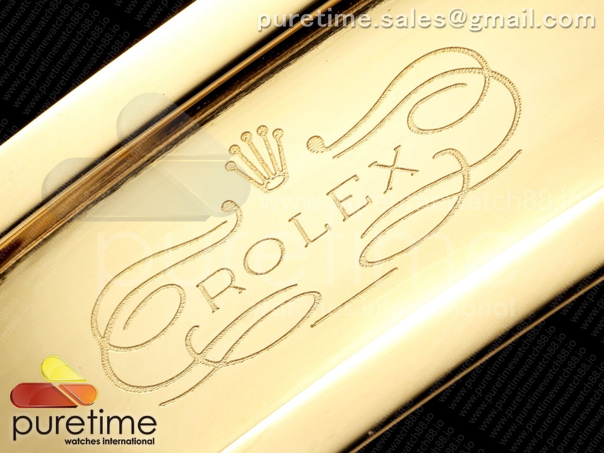 DayDate 36MM YG QF 1:1 Best Edition Black Stick Dial on President Bracelet A2836 V6 - Image 33