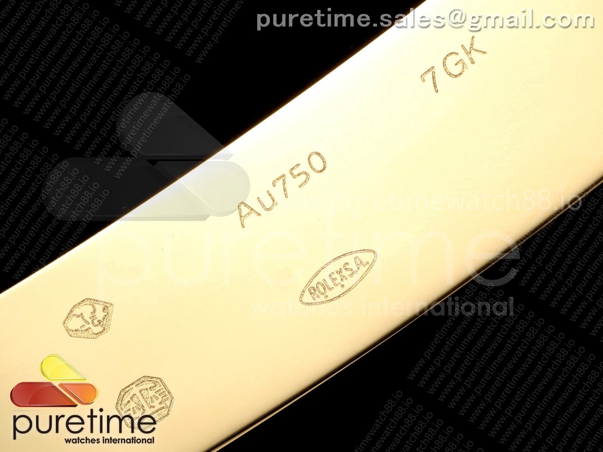 DayDate 36MM YG QF 1:1 Best Edition Black Stick Dial on President Bracelet A2836 V6 - Image 35