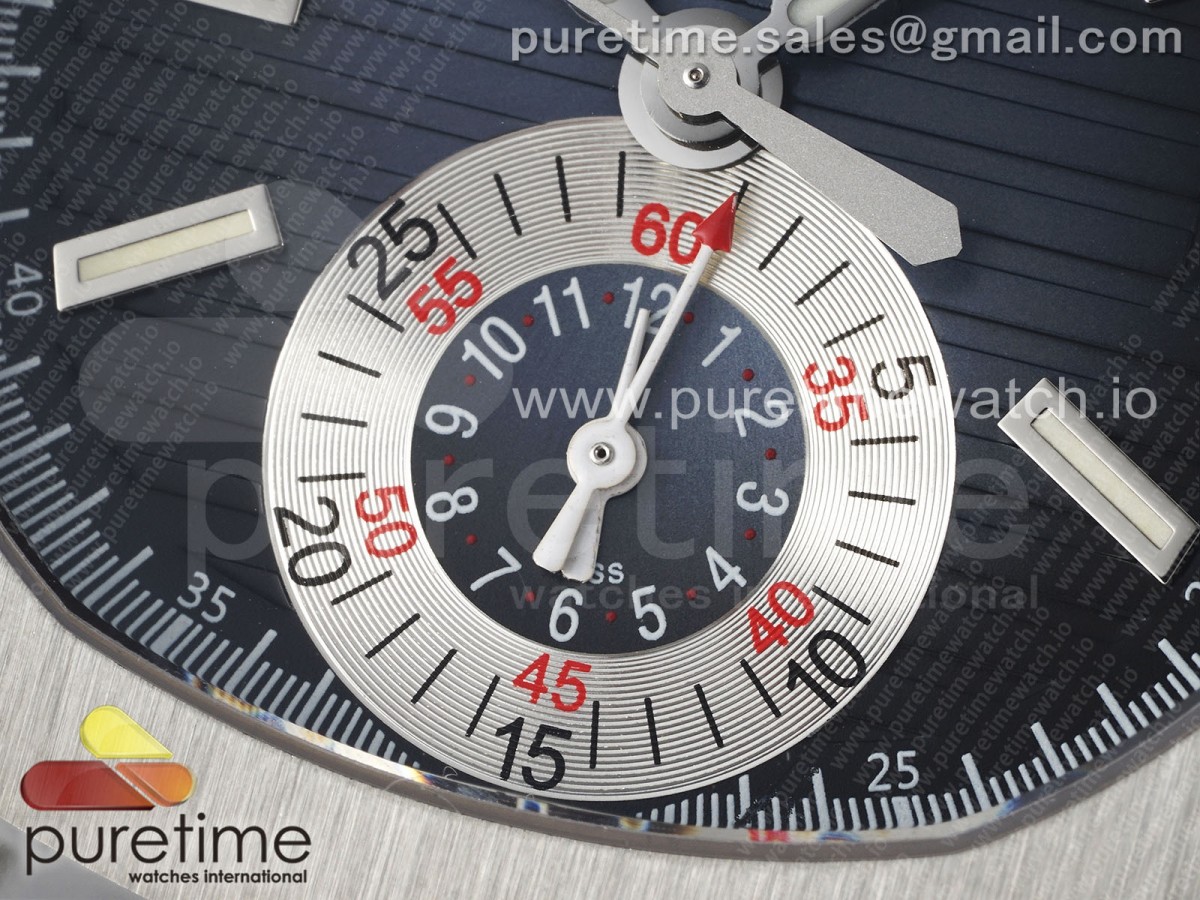 Nautilus 5980 SS PPF Blue Dial on SS Bracelet A28-520