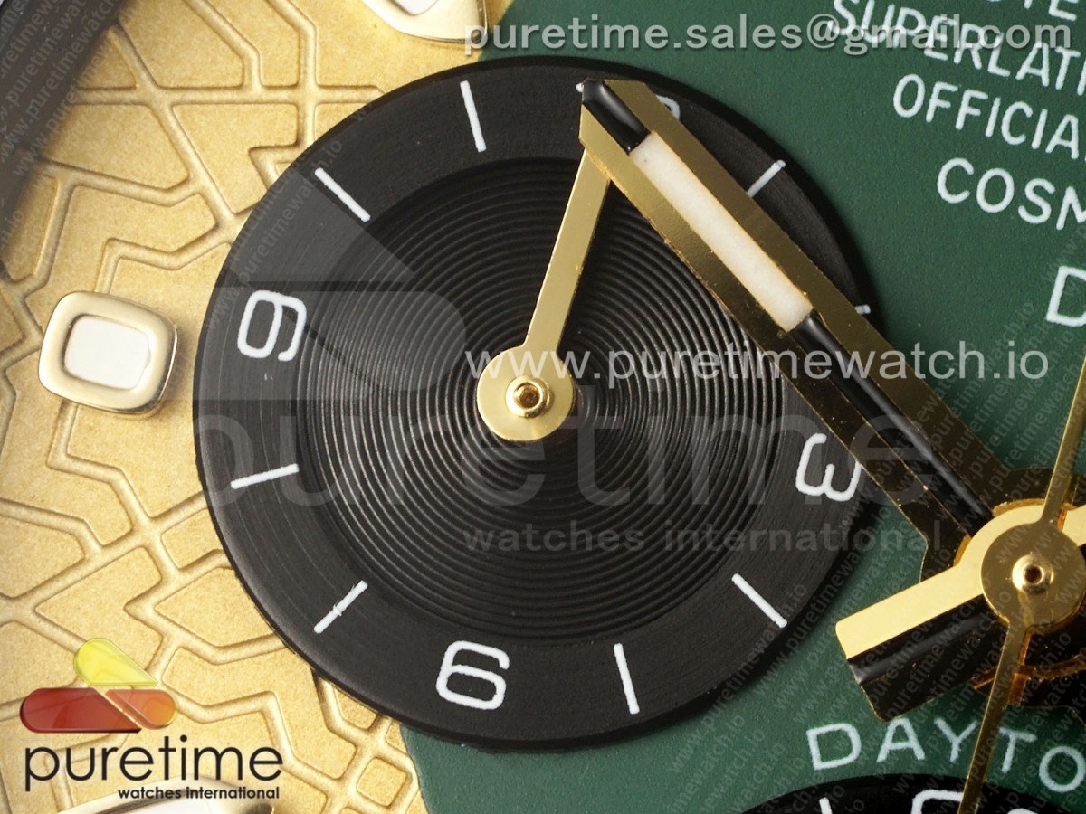 Daytona DIW Carbon Case and Bezel DIWF Edition Green/YG Dial on Green Nylon Strap A7750