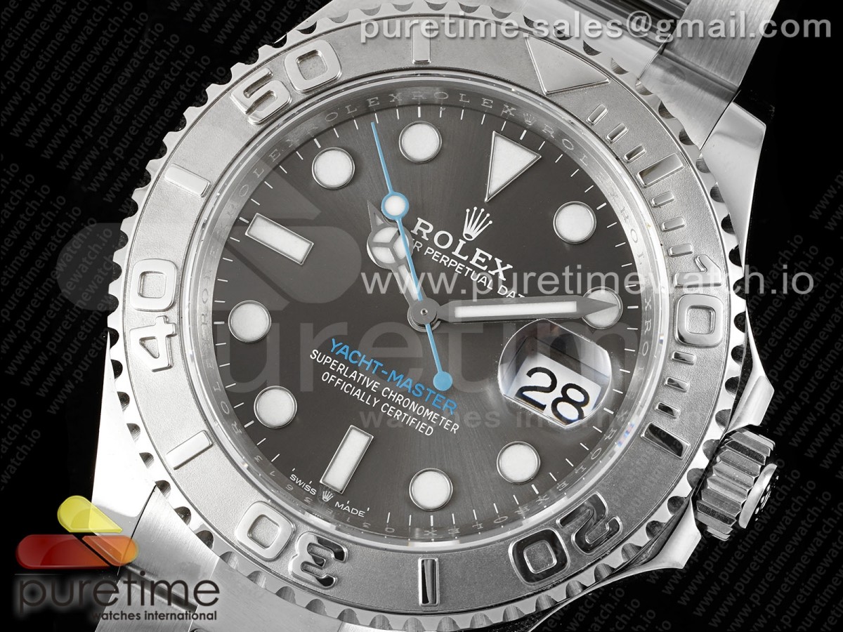 Yacht-Master 126622 904L Steel AR+F Gray Dial on SS Bracelet VR3235