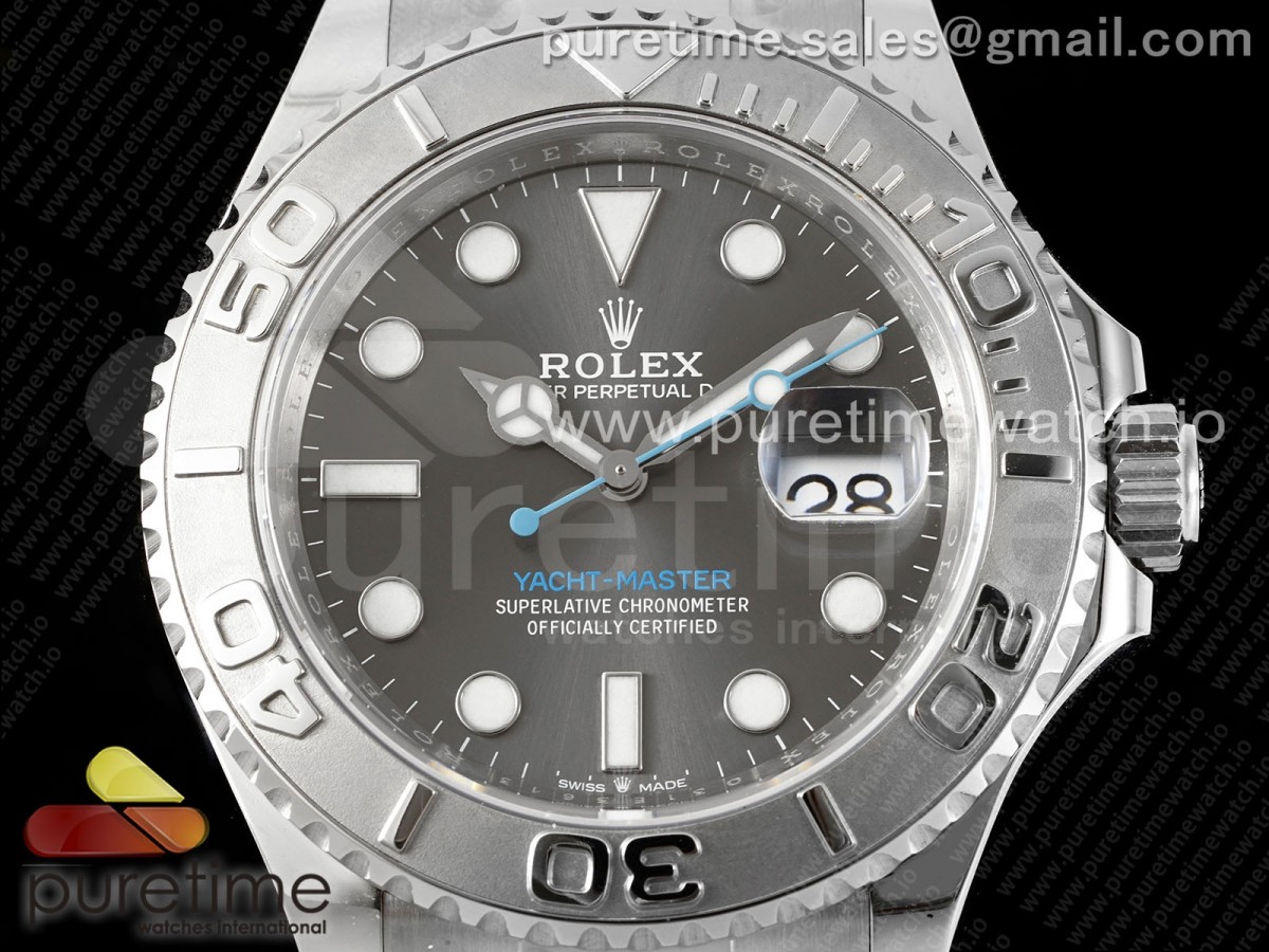Yacht-Master 126622 904L Steel AR+F Gray Dial on SS Bracelet VR3235