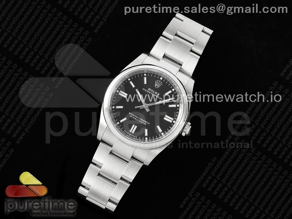 Oyster Perpetual 126000 36mm Clean 904L Steel Black Dial VR3230