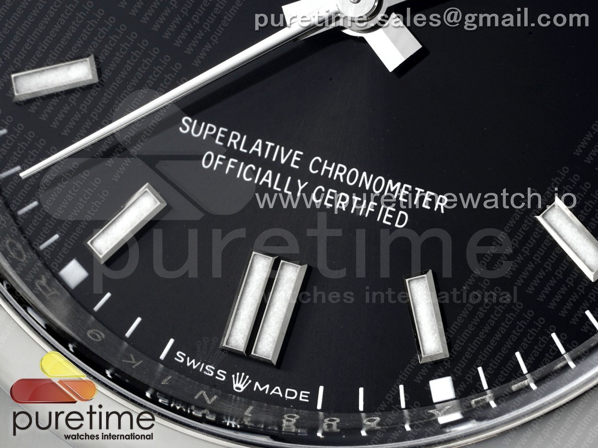 Oyster Perpetual 126000 36mm Clean 904L Steel Black Dial VR3230